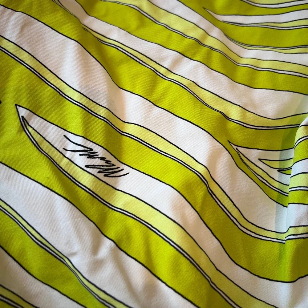 Michael Kors Green‎ Bikini Bottom Swim Limeade Lime Green Zebra Print NEw Large